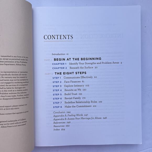 Marriage Counseling Workbook Emily Cook Paperback 8 Steps to a Strong and Lastin - Picture 4 of 7